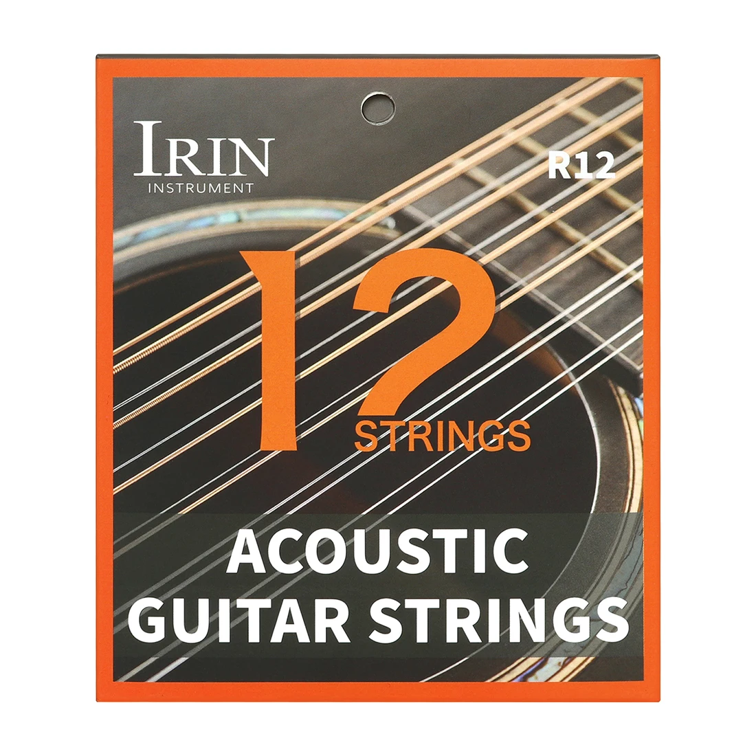 IRIN R12 Guitar Strings Hexagonal Alloy Phosphor Bronze PU Lamination 12-strings Acoustic Guitar Strings Guitar Accessories