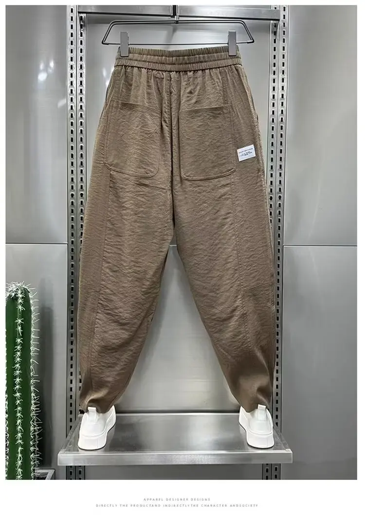 Ensembles De Sport Męskie przycięte spodnie Youngla Gym Man Harajuku Jogging Slacks Duży rozmiar Bieganie Męskie ubrania letnie Y2k Męskie