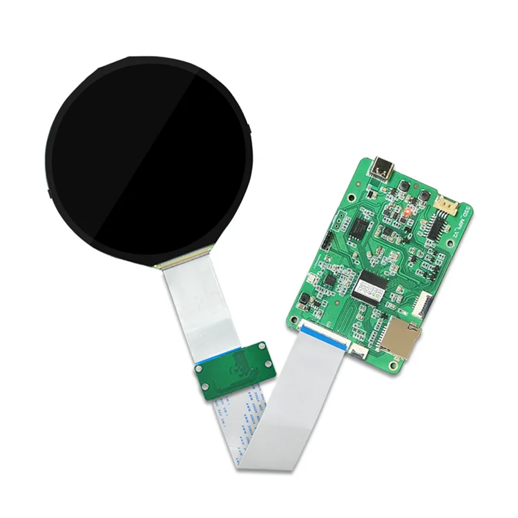 New Wisecoco New 5 Inch Round Lcd Display Support SD Card Advertising Function Usb Power Supply 1080*1080 Mipi Circle Screen Mod