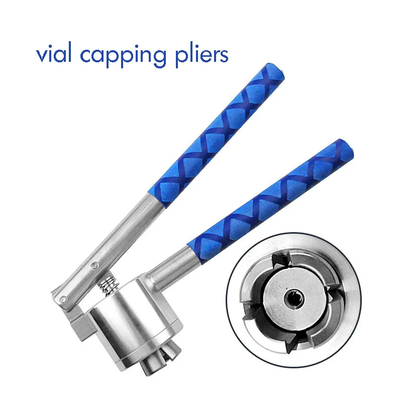 Stainless Steel Manual Bottle Crimper Handheld Capper for 13/20 Teeth Spray Pump Vial - Packaging Tool