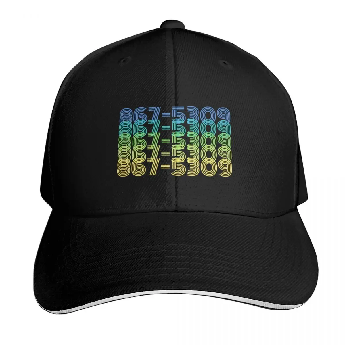 867-5309 - 1980s Famous Phone Number - Song Lyrics Baseball Cap Men Women Casual Summer Sport Sun Cap