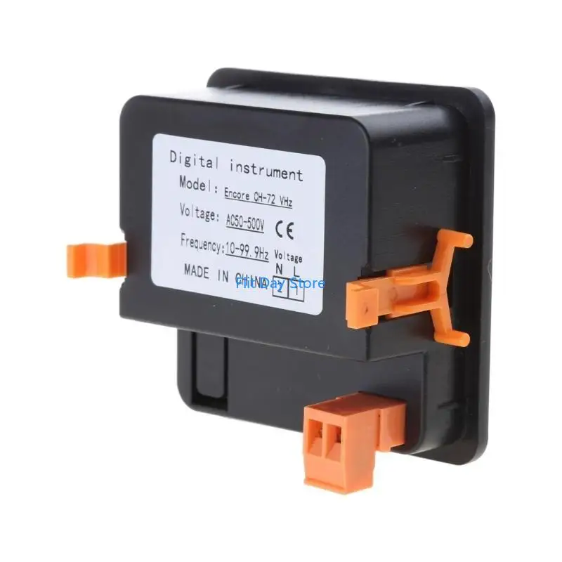 F92C High Performance Digital Voltmeter Frequency Panel Meter AC50-500V LED Display