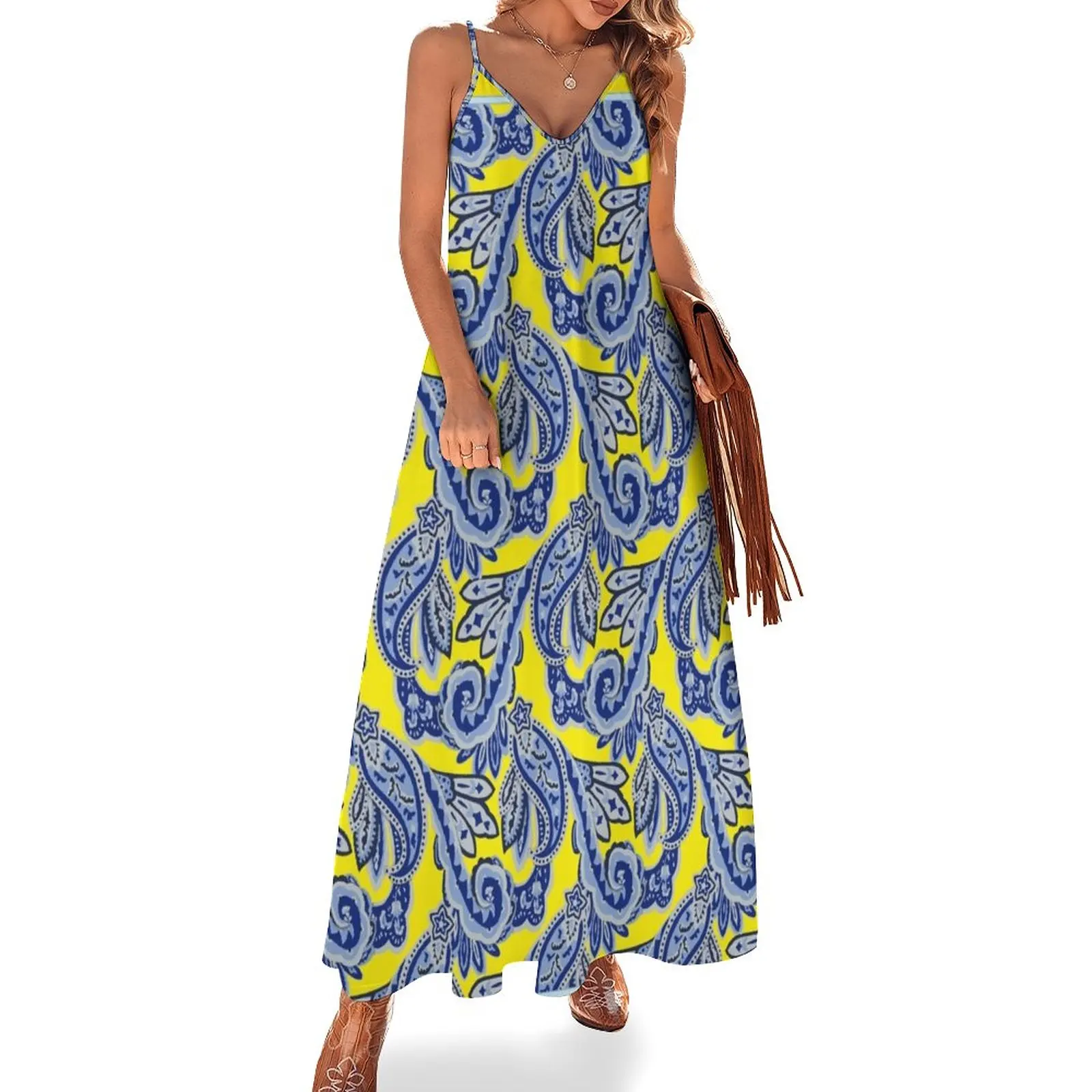 

Barden Bellas Paisley Scarf Sleeveless Dress birthday dress for women dresses summer elegant dress