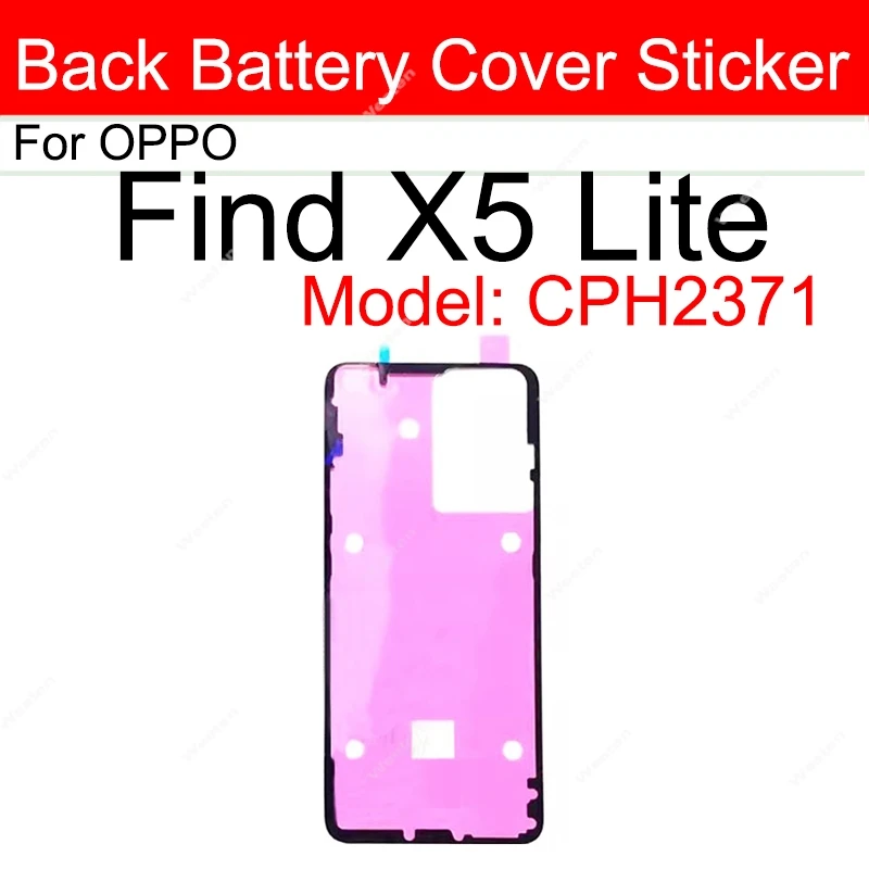 For OPPO Find X X2 X3 X5 X6 Pro Lite Neo X7 Ultra Rear Battery Door Housing Cover Adhesive Back Battery Housing Cover Sticker  image 3
