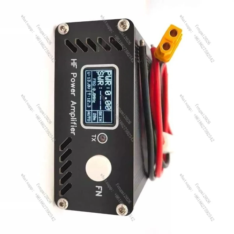 50W HF Power Amplifier 3.5MHz-28.5MHz Intelligent Shortwave RF Power Amp
