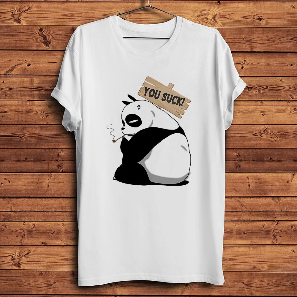 Ranma 1/2 Panda lustiges Anime-T-Shirt für Herren, Sommer-Kurzarm-T-Shirt für Herren, weiß, Hipster, lässiges T-Shirt, Unisex, Streetwear