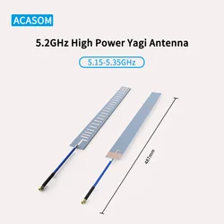 Antena masculina do sentido do construtor do zangão da antena sma do ganho alto de 5.2ghz 50w yagi