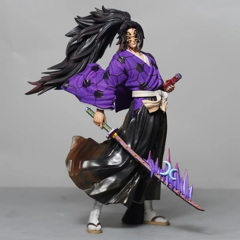 

Anime Demon Slayer:Kimetsu No Yaiba Kokushibo GK Standing Posture PVC Action Figure Collectible Model Doll Toy 24CM