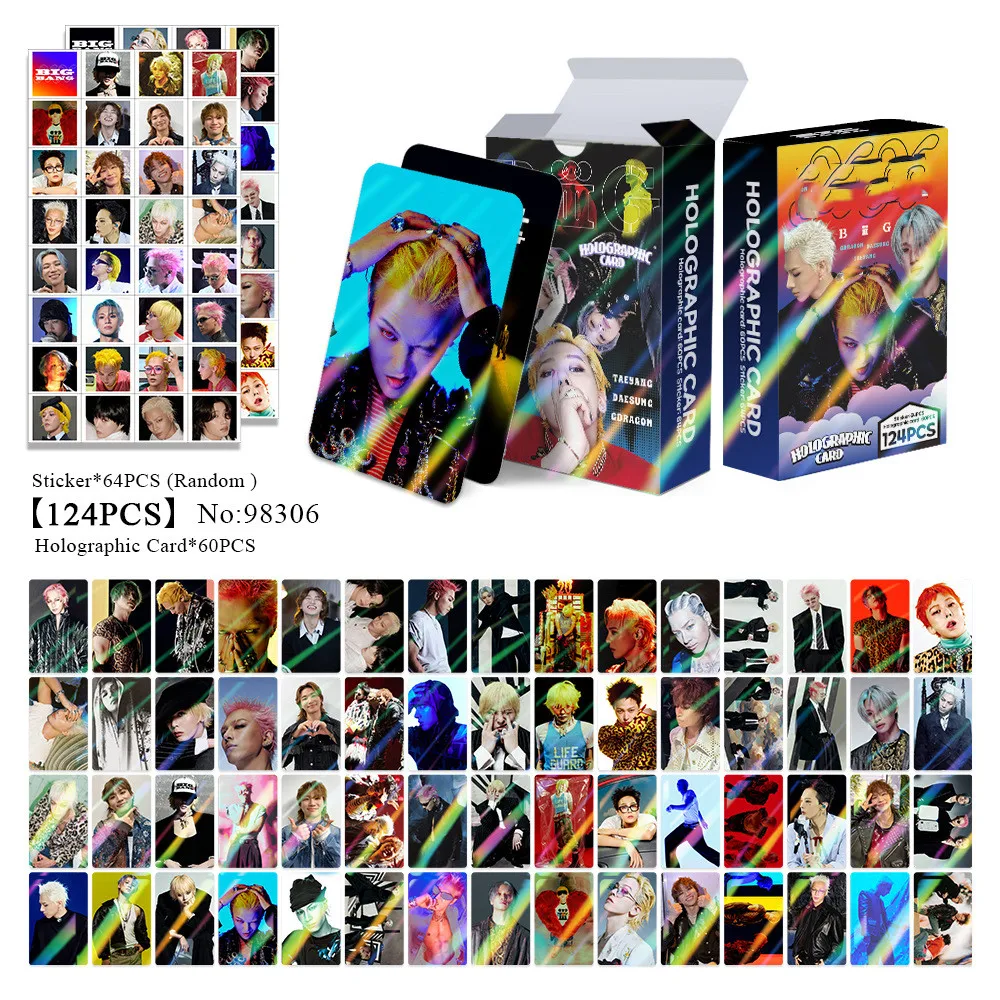 124PCS Single ALbum BiiiG Mini LOMO Card Photocards HD Fans Collection Cards Decorative Present Fans Gifts