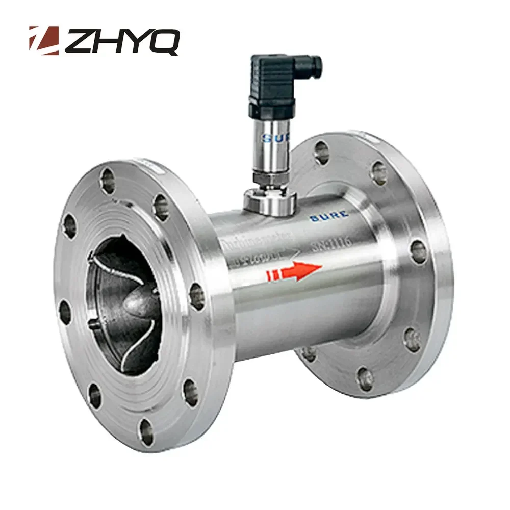 

304/316L Stainless Steel 4-20ma RS485 Pulse Signal Output LWGY Turbine Flowmeter with Small Meter Head