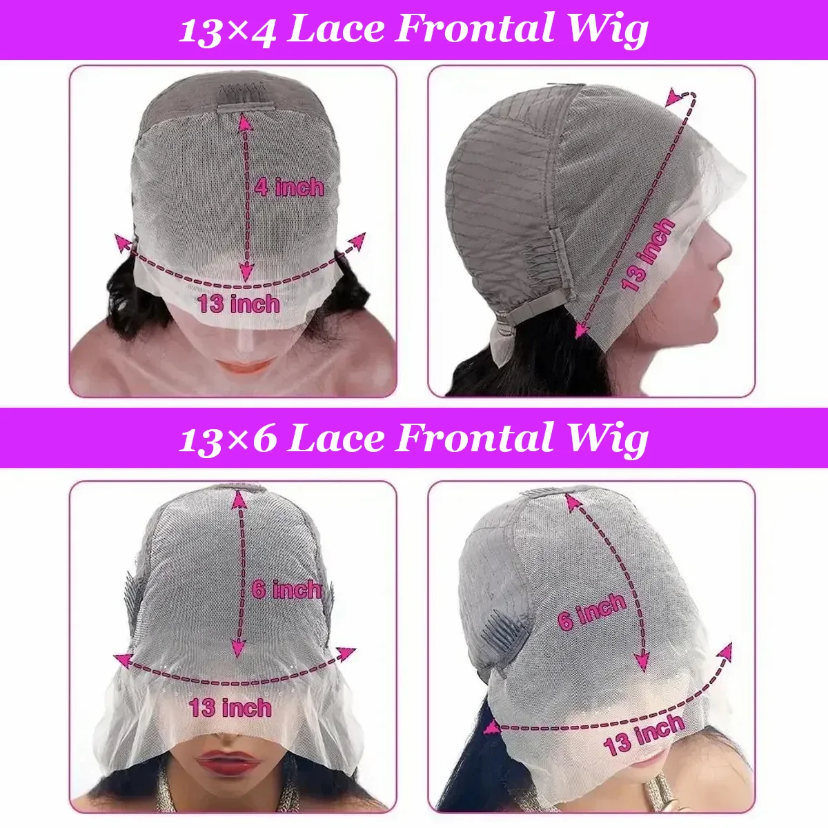 # 4 الشوكولاته البني 36 بوصة 220% الكثافة موجة عميقة 13x6 HD شفافة الدانتيل الباروكة الأمامية ريال البرازيلي خصلات الشعر المستعار الإنسان للنساء