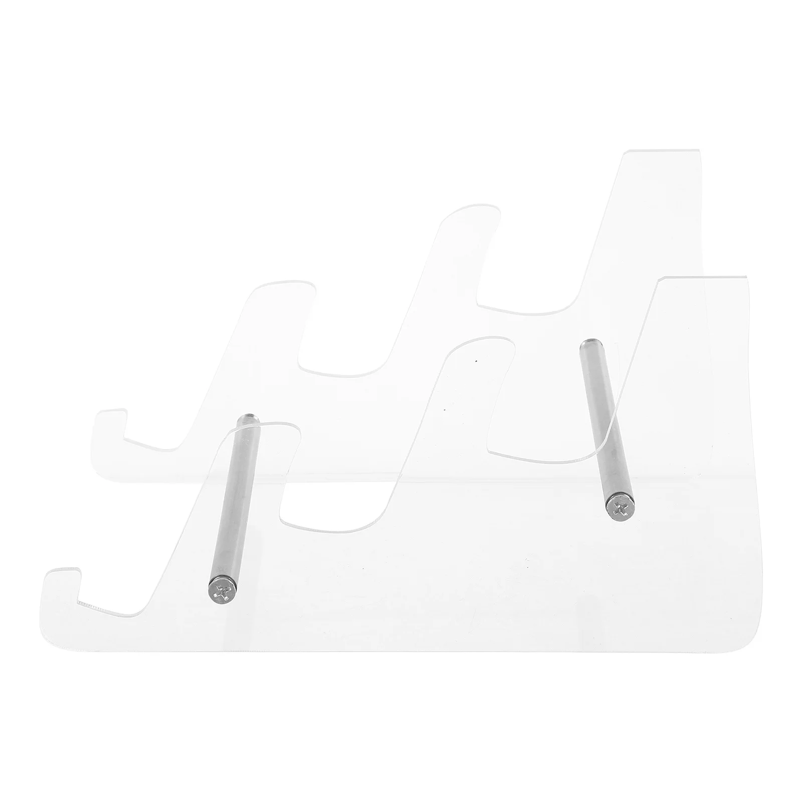 

2pcs Transparent Acrylic Keyboard Stand Mechanical Gaming Display Rack Desktop Organizer Holder Elevator Sturdy Lightweight