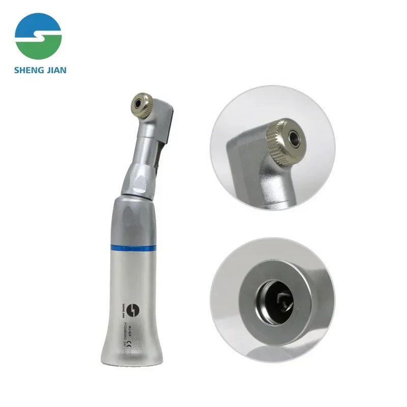 SJ Dent Key Type Push Button Chuck External Water Slow Speed Handpiece 2 Hole B2 4Holes Air Motor Cantra Angle Straight Turbin