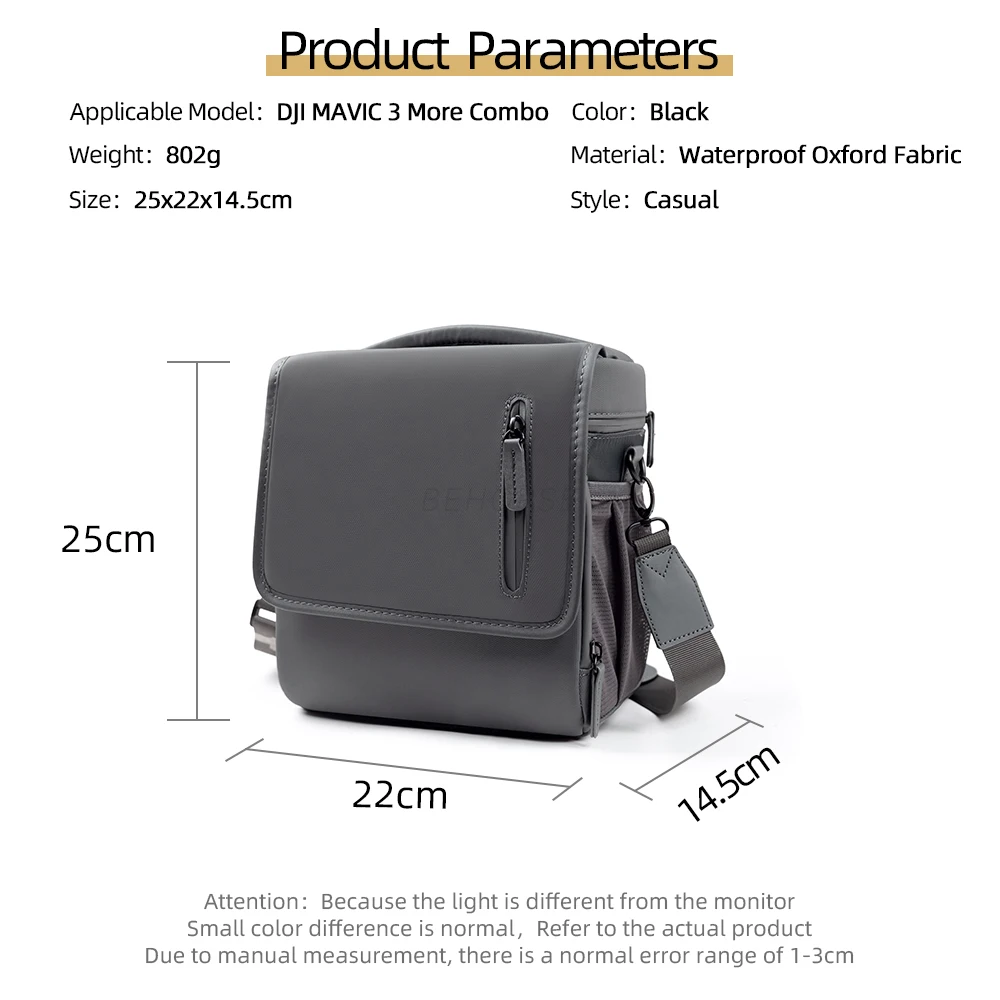 Storage Bag For DJI Mavic 2/Air 2S Portable Single Drone Case Shoulder Waterproof Diagonal Box For DJI Mavic 3 Series Accessory