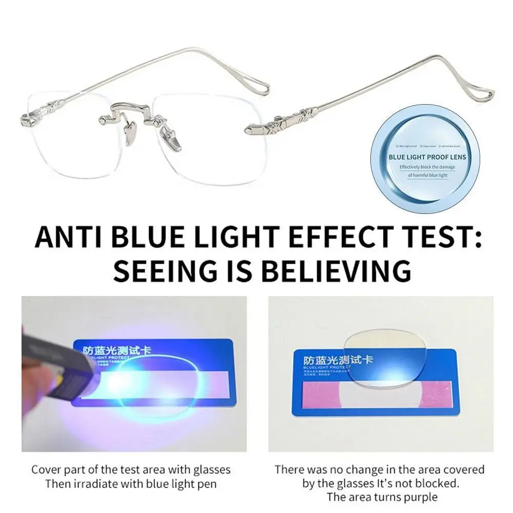 Blue Ray Blocking Anti-Blue Light Reading Glasses Ultralight PC Square Eyeglasses Eye Protection Hyperopia Glasses Men Women