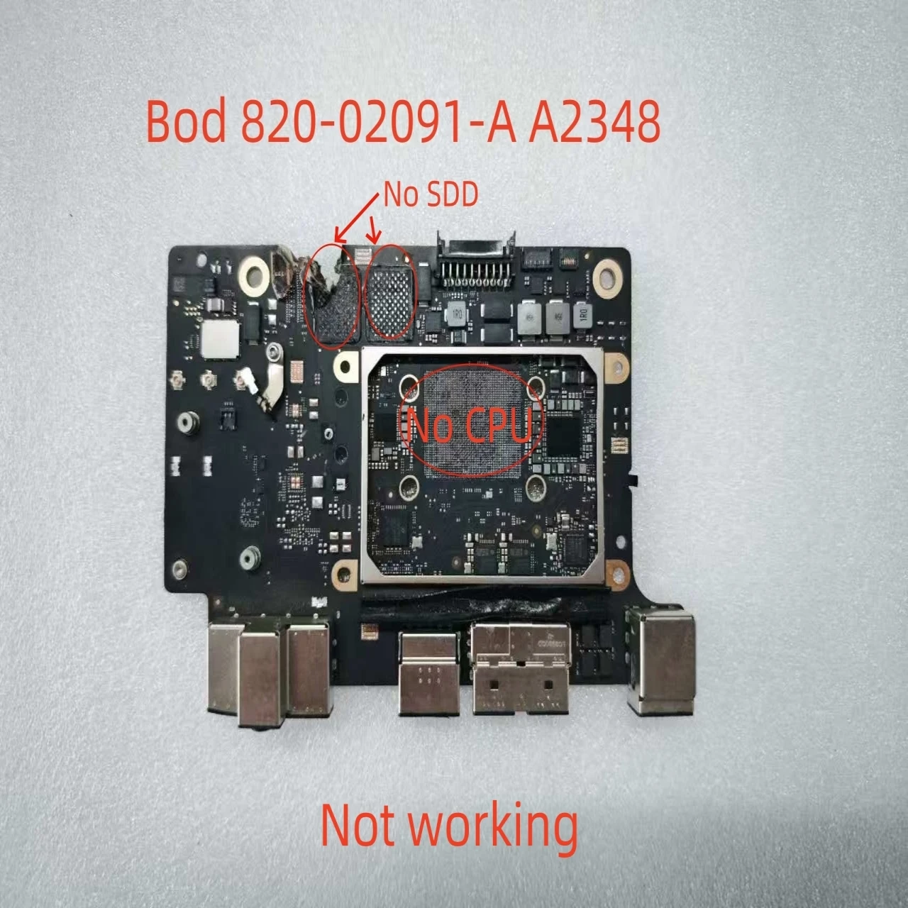 

For Mac mini A2348 M1 2020 Logic Board Mainboard 820-02091-A Maintenance Auxiliary Materials Not Woking