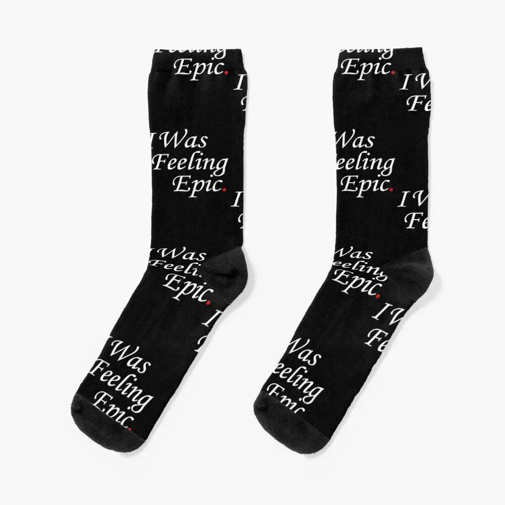 Chaussettes de football coordonnantes pour hommes et femmes, I Was Feeling Epic TVD, cadeau amusant, nouveau