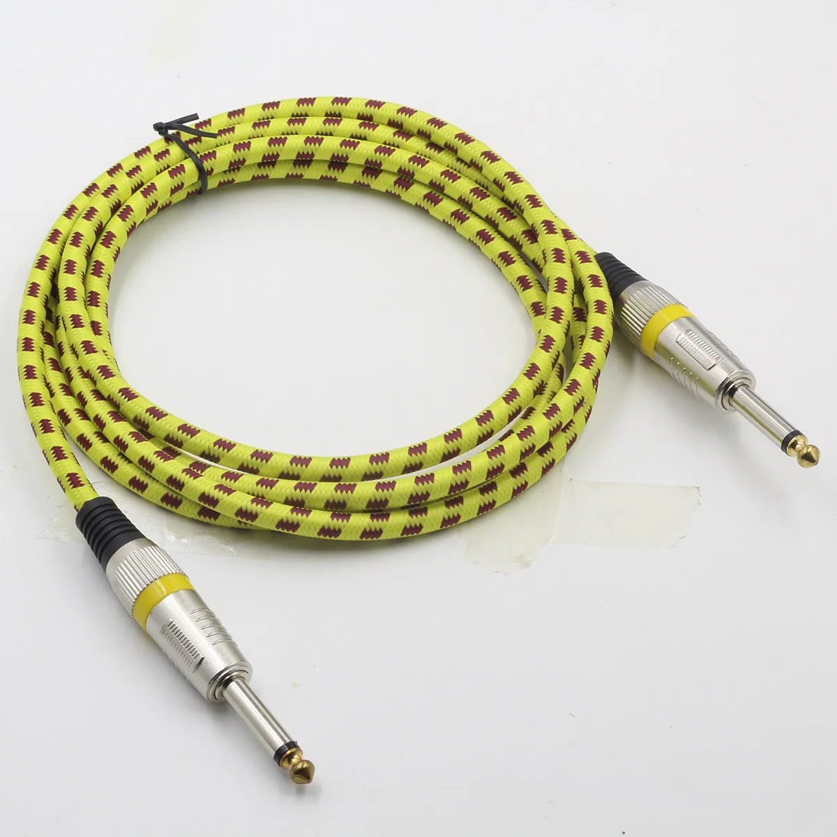 Anti-Interference Guitar Cable Braided Woven Lightweight Wearproof for Most Instruments Including Bass Piano Keyboard Straight