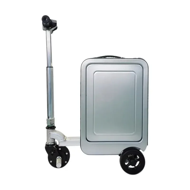 Wholesale Durable Motorized Suitcase Cycling Luggage Lightweight Portable Aluminium Frame Smart Follower with USB Charging