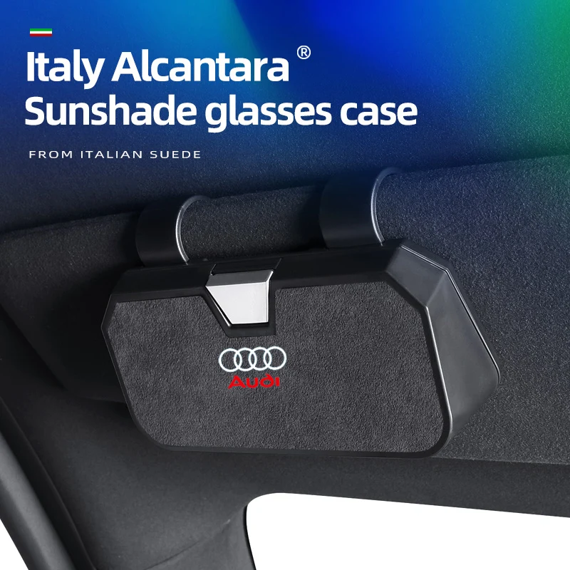 حافظة نظارات السيارة لأودي A3 A4 A5 A6 A7 A8 Q2 Q3 Q7 Q6 Q6L SQ6 Q8 Q4 e-tron Q5 SQ5 Sportback 2025 إطار نظارات السيارة العالمي #1