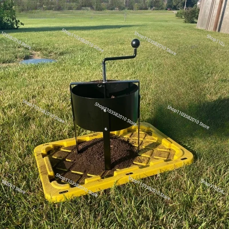 Rotating Metal Compost Soil Sieve, Garden Potted Plant Filter Mesh Screen