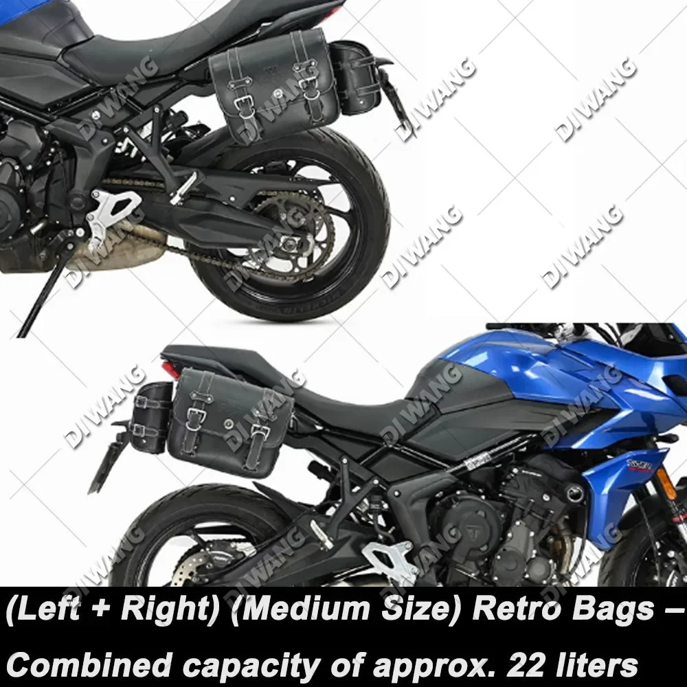 For Triumph Tiger Sport 660 Motorcycle Side Bag Retro Saddlebag Side Box Helmet Bag Quick Release Modified Accessories