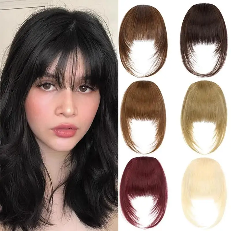New Synthetic Air Bangs Wig Piece Hair Extensions Hairpiece High Temperature Fiber Simulation Wig Hair Accessories