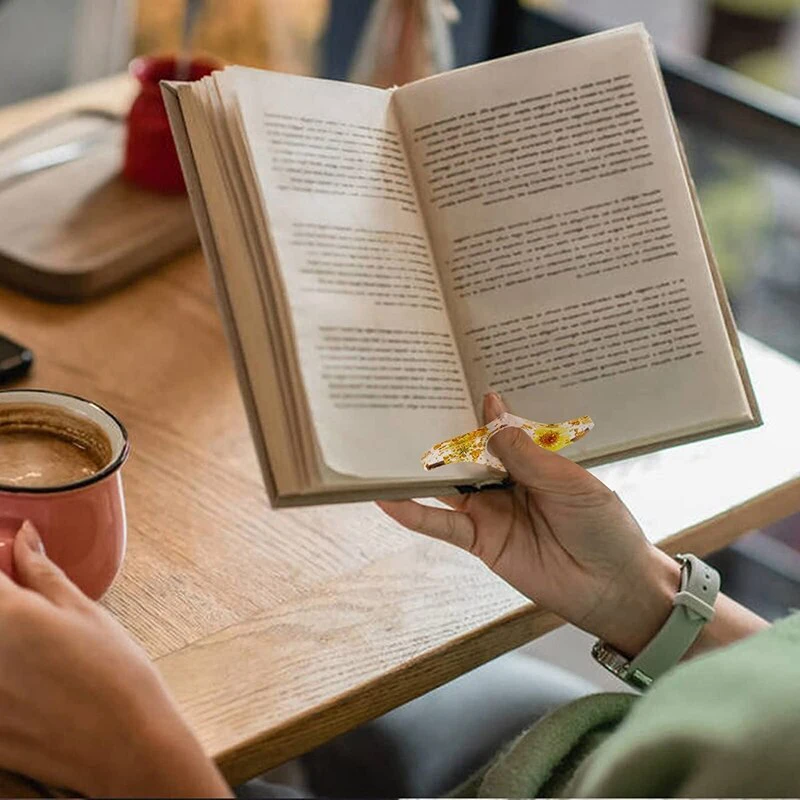 1Pc New Creativity Drip Book Press Finger Ring Book Tool Convenient Bookmark Thumb Book Support School Office Stationery