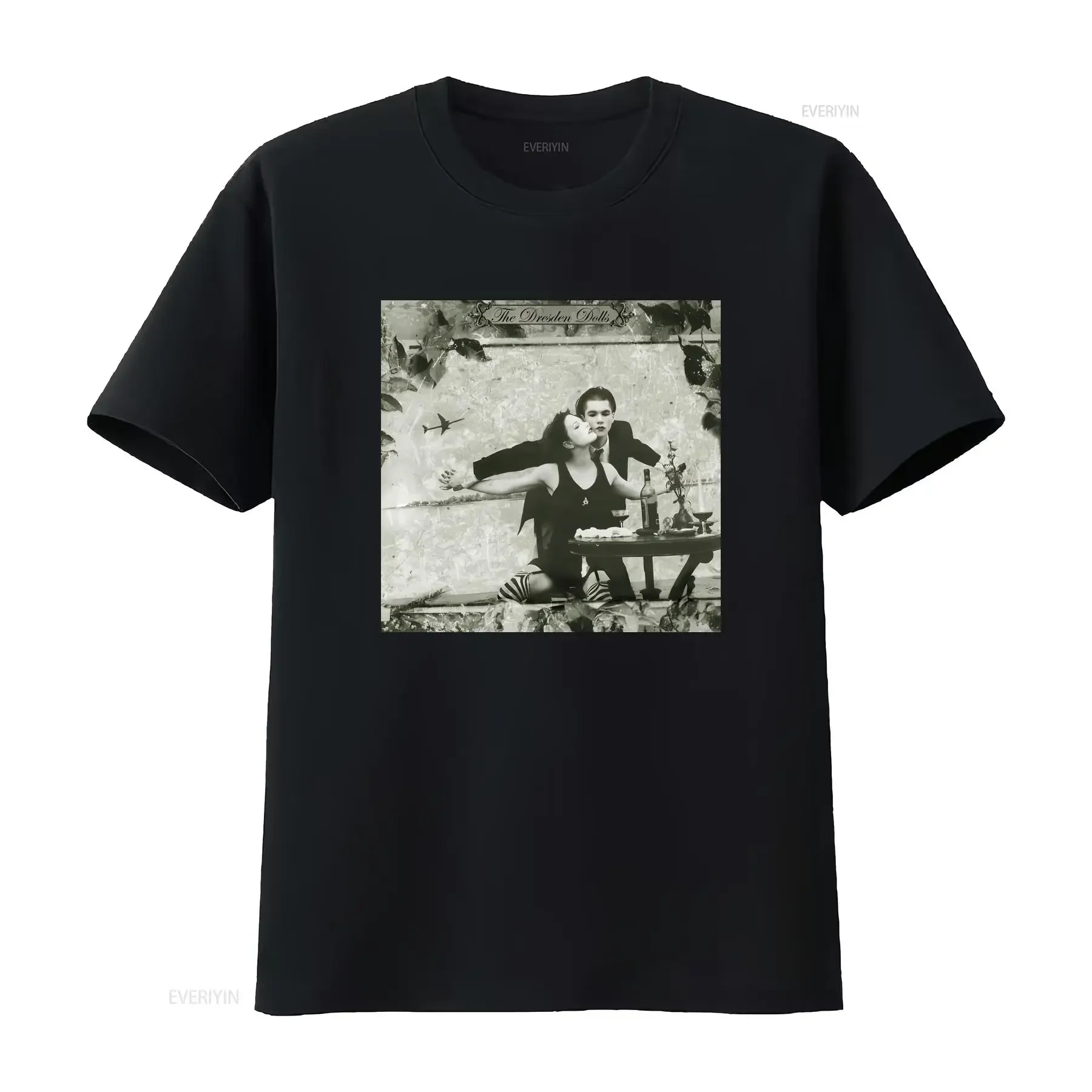 The Dresden Dolls Album Family All Size T-Shirt B279 Vintage Washed Graphic Homme Streetwear Unisex Bequem Lässig