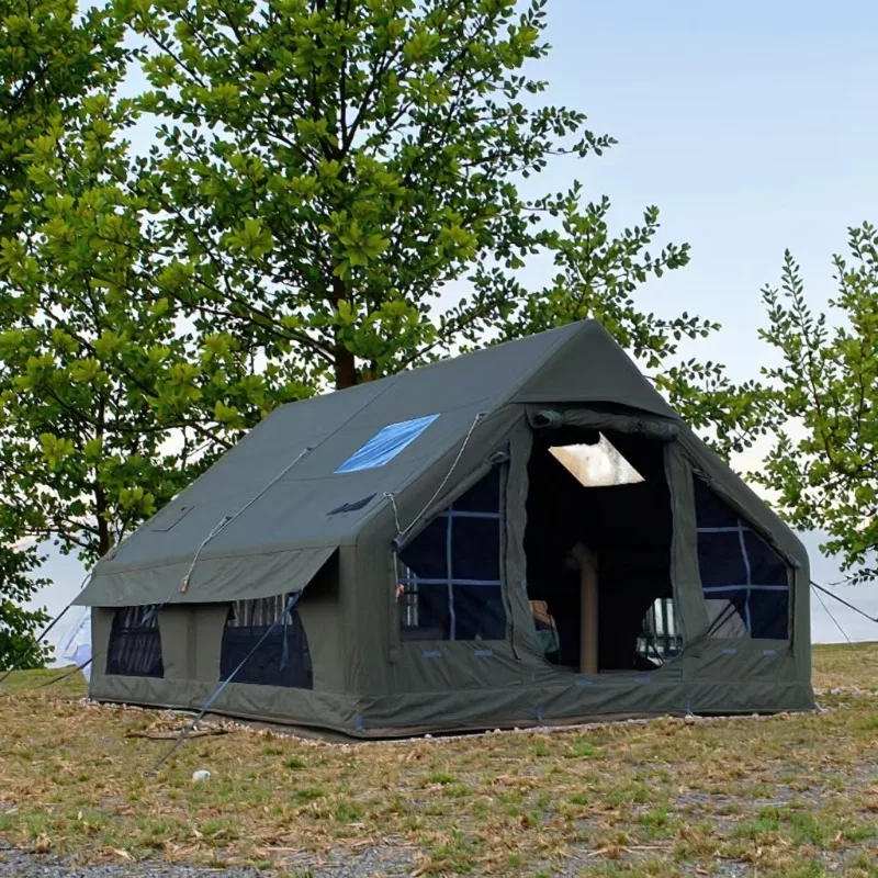 

2025 Luxury Portable Outdoor Air Tent Waterproof Cotton Cloth Fabric With Windproof & Sun Protection For Camping & House Use