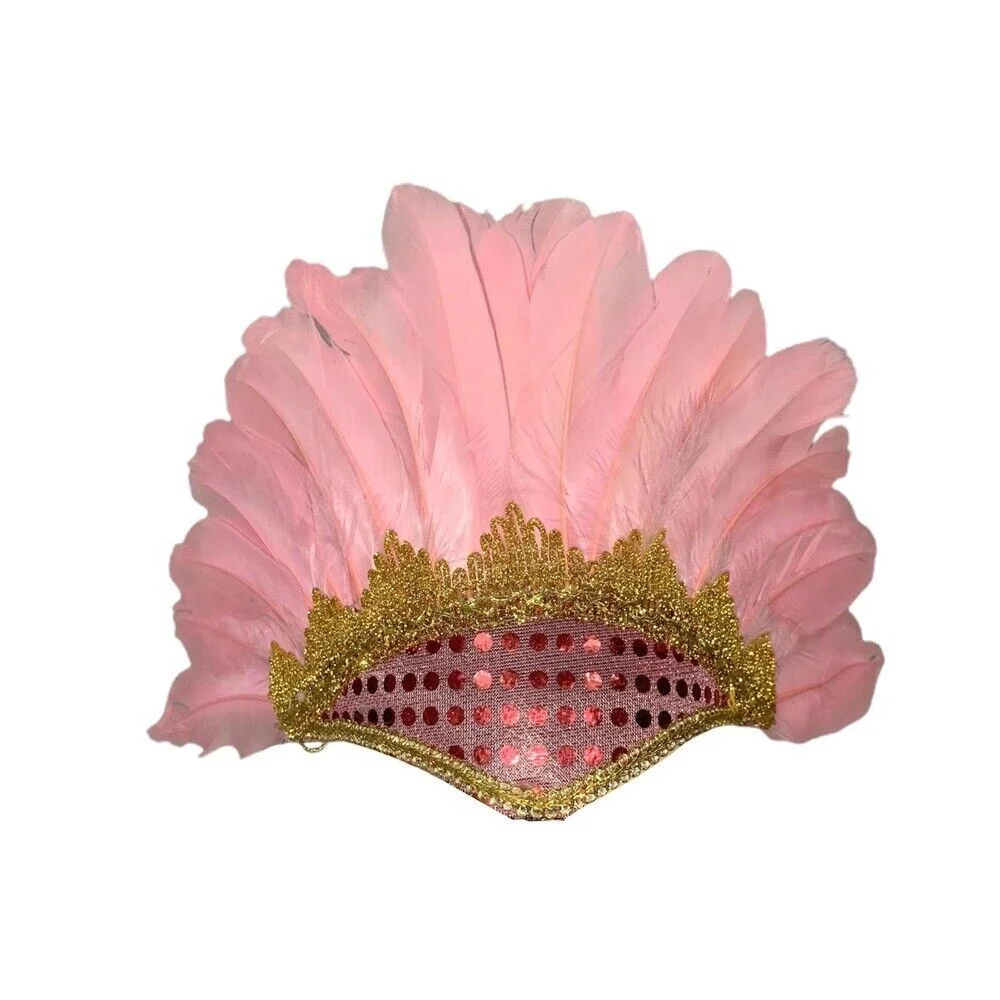 1 pcs Pena Cocar Acessórios Traje De Carnaval Pena Halloween Indiano Colorido Cocar Props Festa Headwear Headpiece