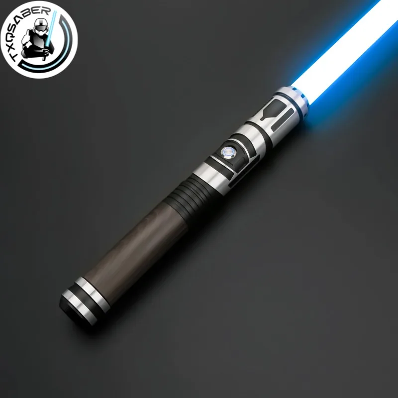 

TXQSABER Heavy Dueling Lightsaber Smooth Swing 16 Sounds 12 Colors Changing Metal Hilt Blaster Gesture Ignition Laser Sword Toys