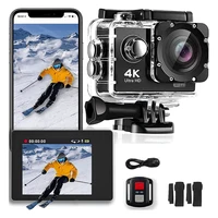 Cámara de acción WiFi 4K para exteriores, casco, grabación de vídeo, 4K/30FPS, WiFi 2,0 "", 170D, GPS, Zoom 4X, cámara deportiva subacuática impermeable