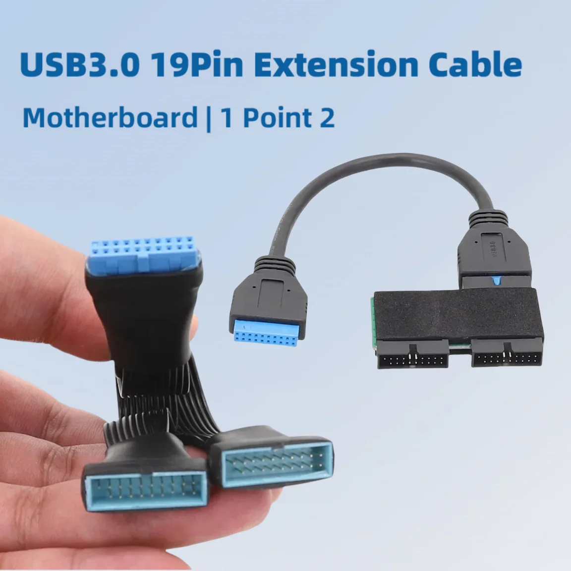 Computer Motherboard USB3.0 19pin Expansion Cable 19-pin Pci-e Pin One Point Two 20-pin 1 Point 2
