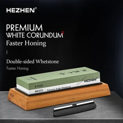 HEZHEN Kitchen Knife Diamond Sharpening Surface Whetstone Sharpener Grinding Stone Knife Kitchen Grinding Tool with Angle Guide
