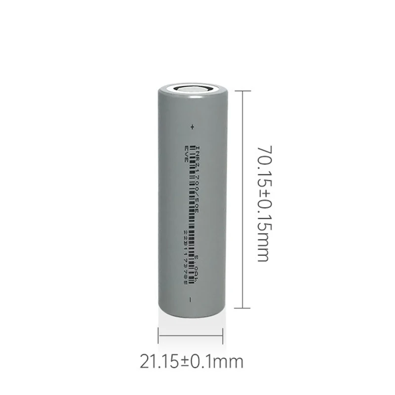 1-20pcs EVE 50E 21700 4800mah 15A 3.7V 3C Battery Rechargeable 21700 Lithium Ion Battery Cell For Flashlight Game Console