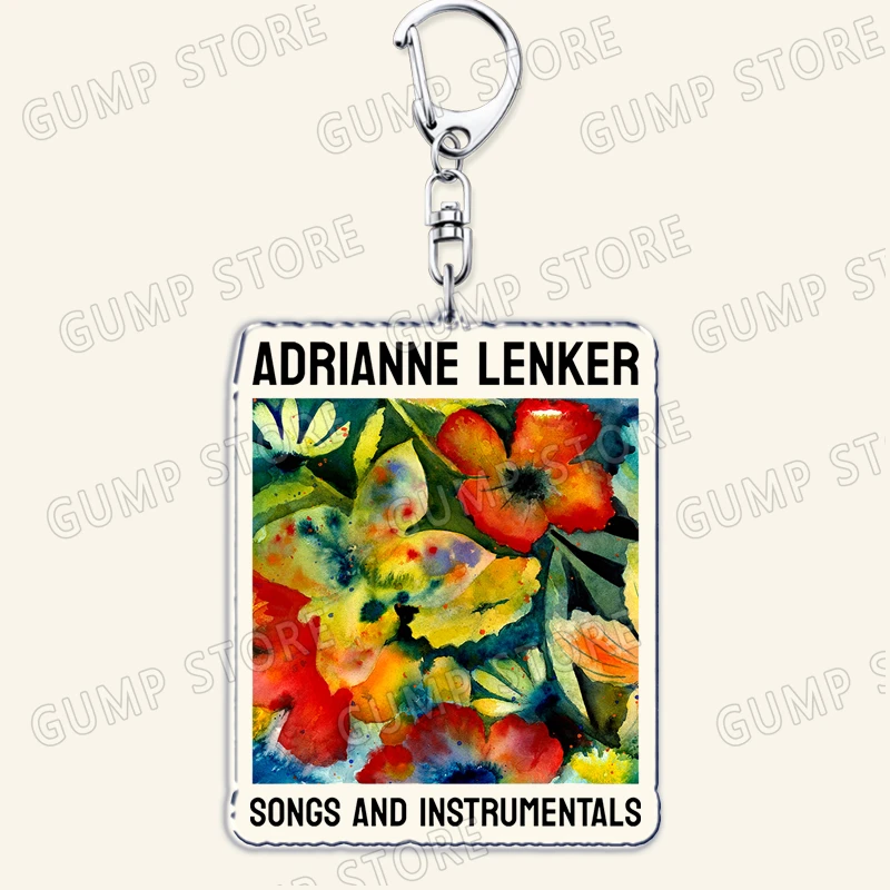 Popular Singer Adrianne Lenker Keychains for Women Accessories Music Songs Album Big Thief Keyring Fans Friends Gifts