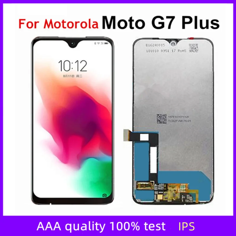 6.26 '' For Motorola Moto G7 PLUS XT1965-2 XT1965-3 LCD Display Touch Screen Digitizer Assembly Replacement For Moto G7 PLUS LCD