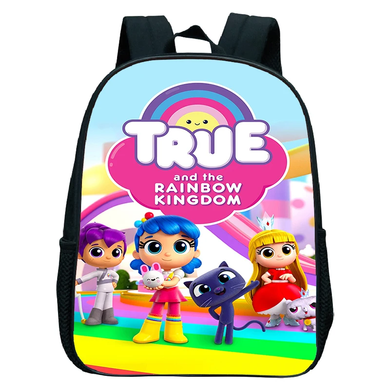 Cartoon True and the Rainbow Kingdom Print Backpack Boys Girls School Bags Cute Kindergarten Bookbag Waterproof Kids Backpacks