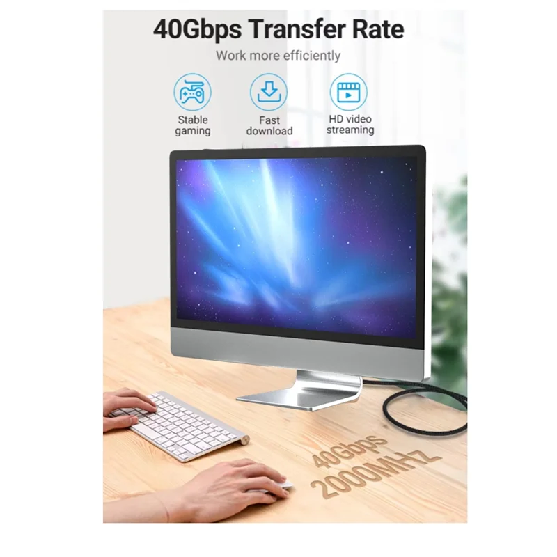 【مخزون محدود!】طول واجهة RJ45 كابل إيثرنت 8 متر Cat 8 سلك تصحيح 40 جيجابت في الثانية 2000 ميجا هرتز سلك شبكة عالي السرعة للألعاب والكمبيوتر المحمول