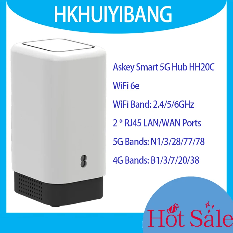 5G Smart Hub Access Device HH20C Wireless Wired 6GHz 5G NSA+SA Sim Card WiFi 6 AX3000 CPE Router