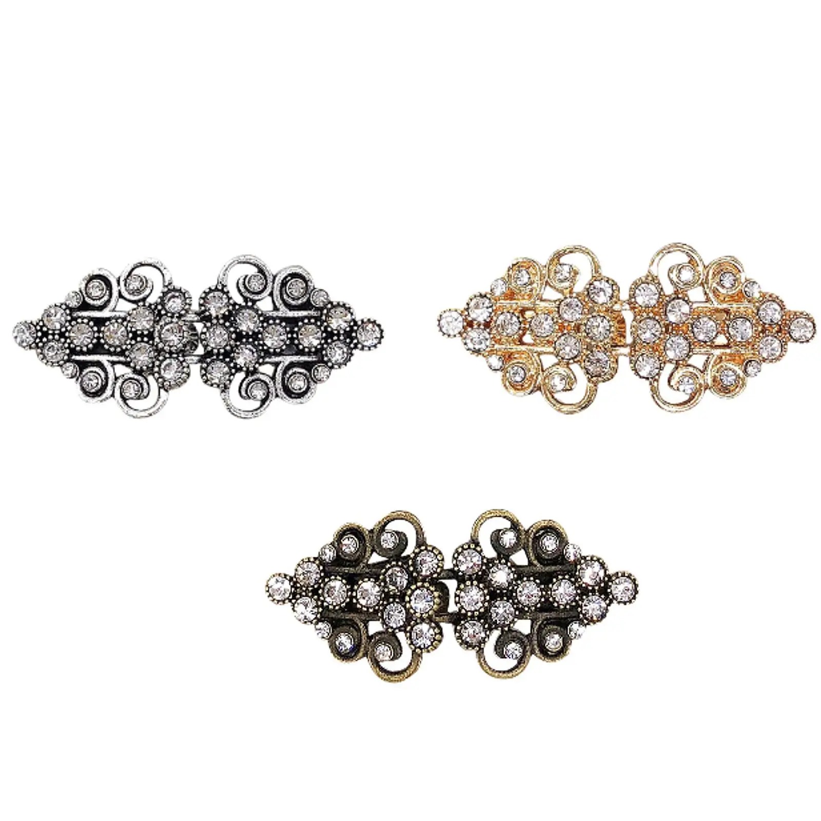 Sweater Clip wearing Hollowed Decorative Collar Portable Alloy Brooch Clips