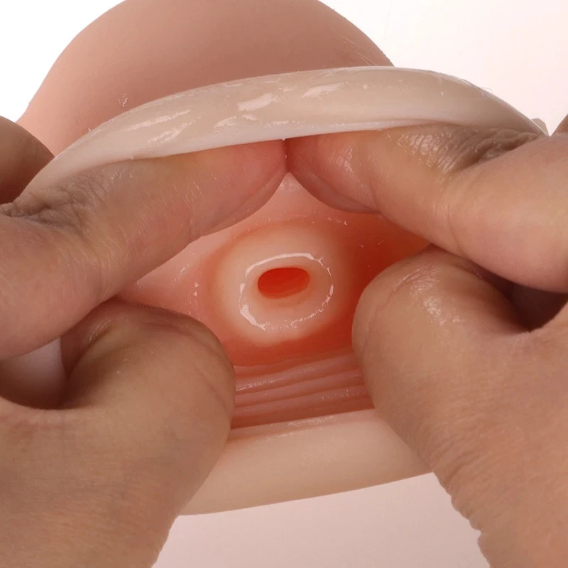 Tazza del masturbatore maschile Vagina artificiale 3D realistico utero tasca figa Silicone giocattoli adulti del sesso per gli uomini Sex Shop