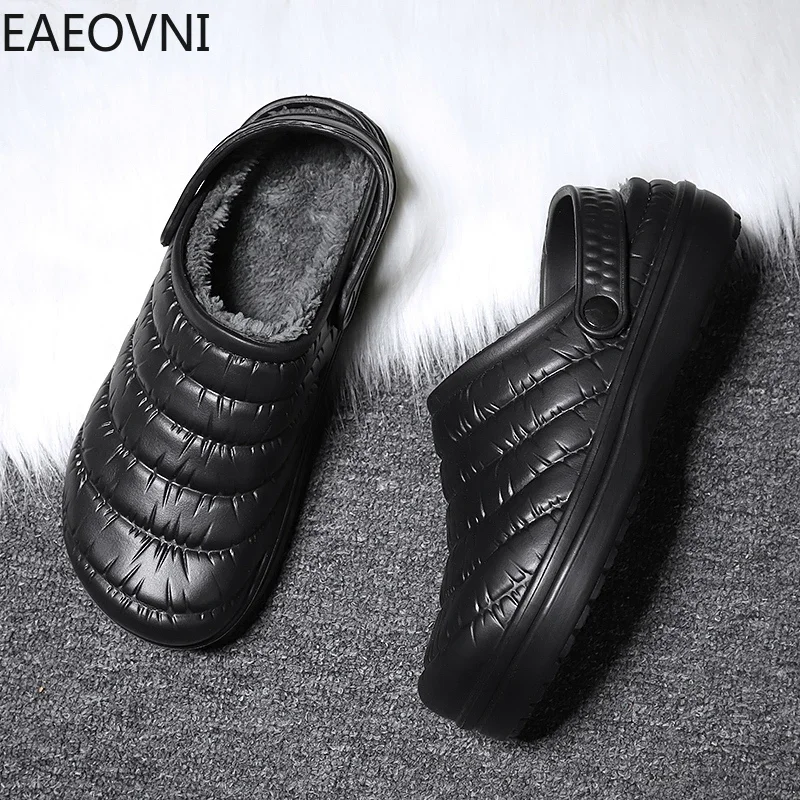 Winter Home Cotton Slipper EVA Fashion Slippers for Men Outdoor Casual Couple's Shoe Lightweight Shoes Non-Slip Popular Model