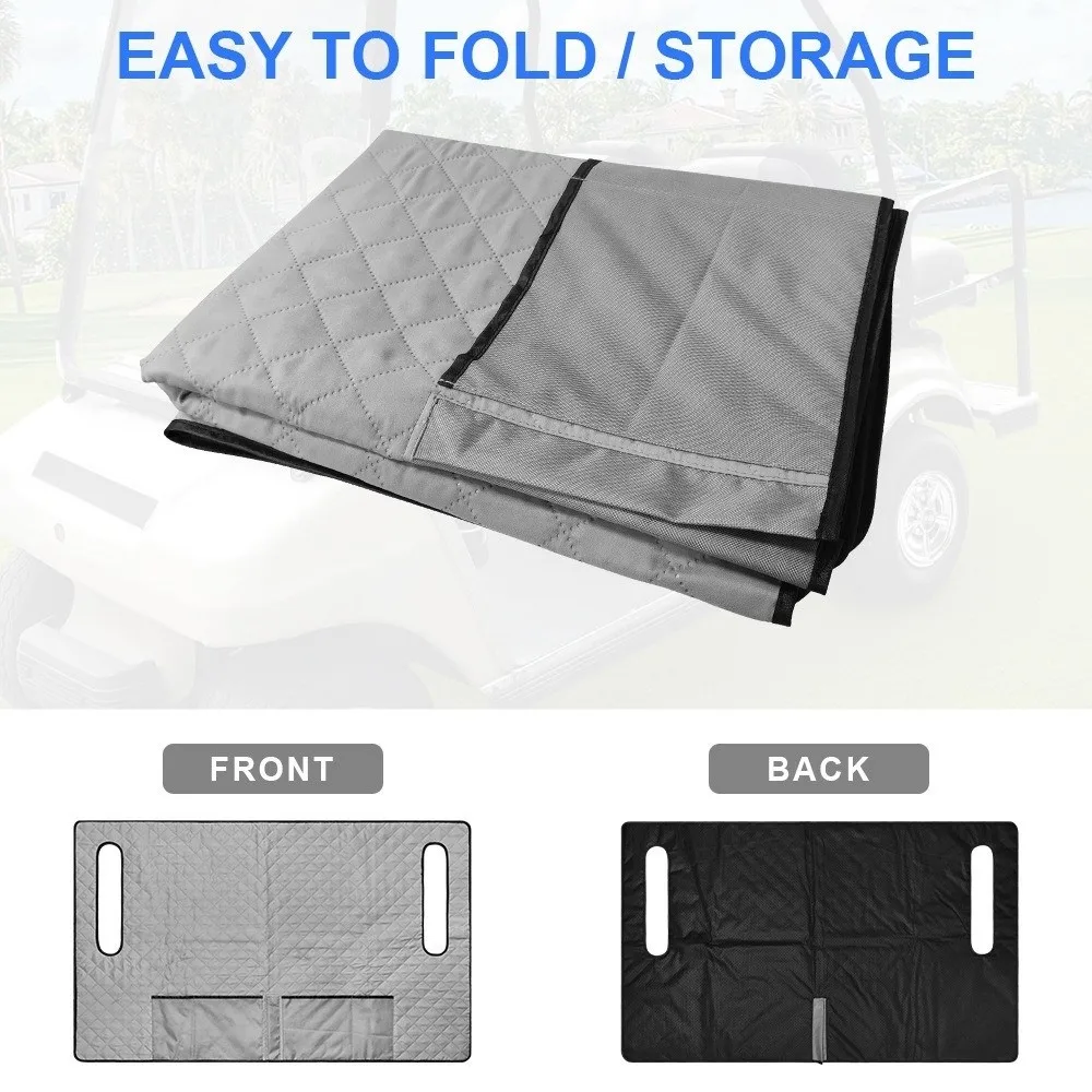 Soft Heated Golf Cart Seat Cover Waterproof Towel Easy Installation Universal Golf Cart Seat 4-Zone Heating