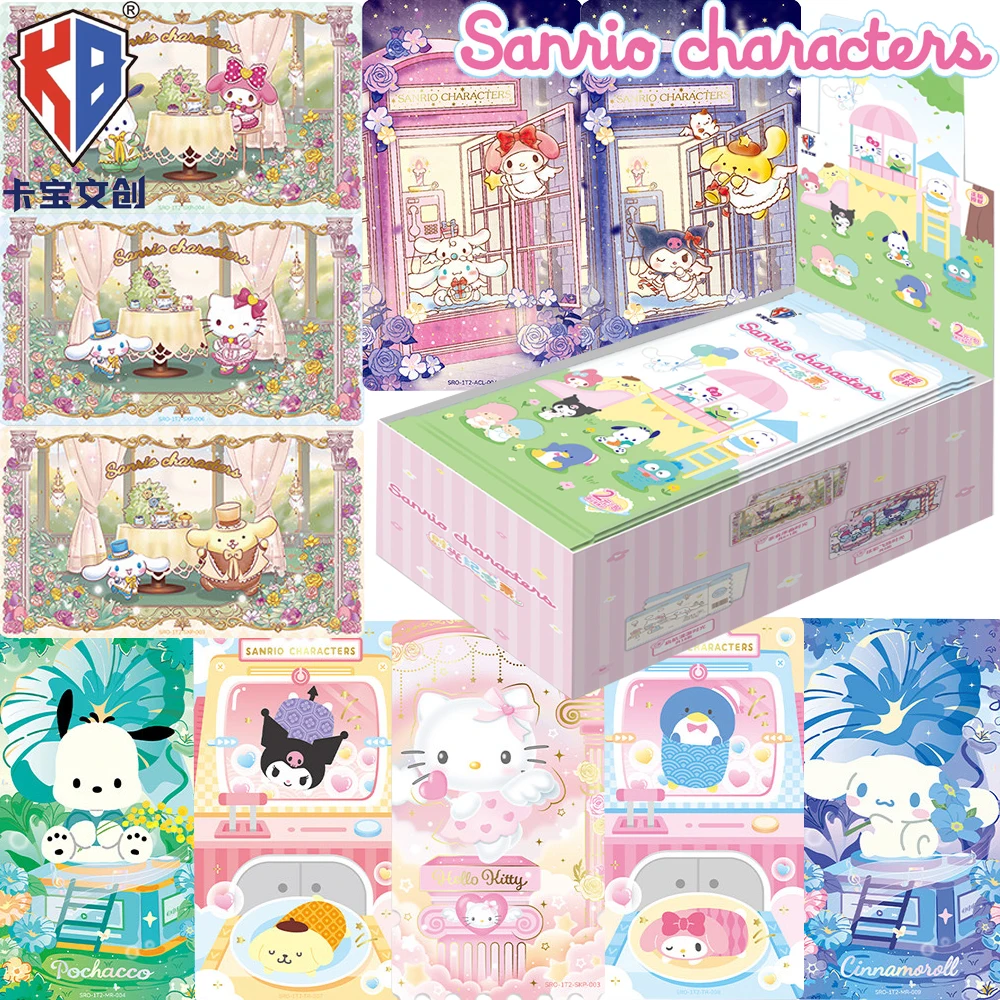 Sanrio Characters Collectible Cards Booster Box, Cute Kawaii TCG with Hello Kitty, My Melody & Cinnamoroll by KB Studio