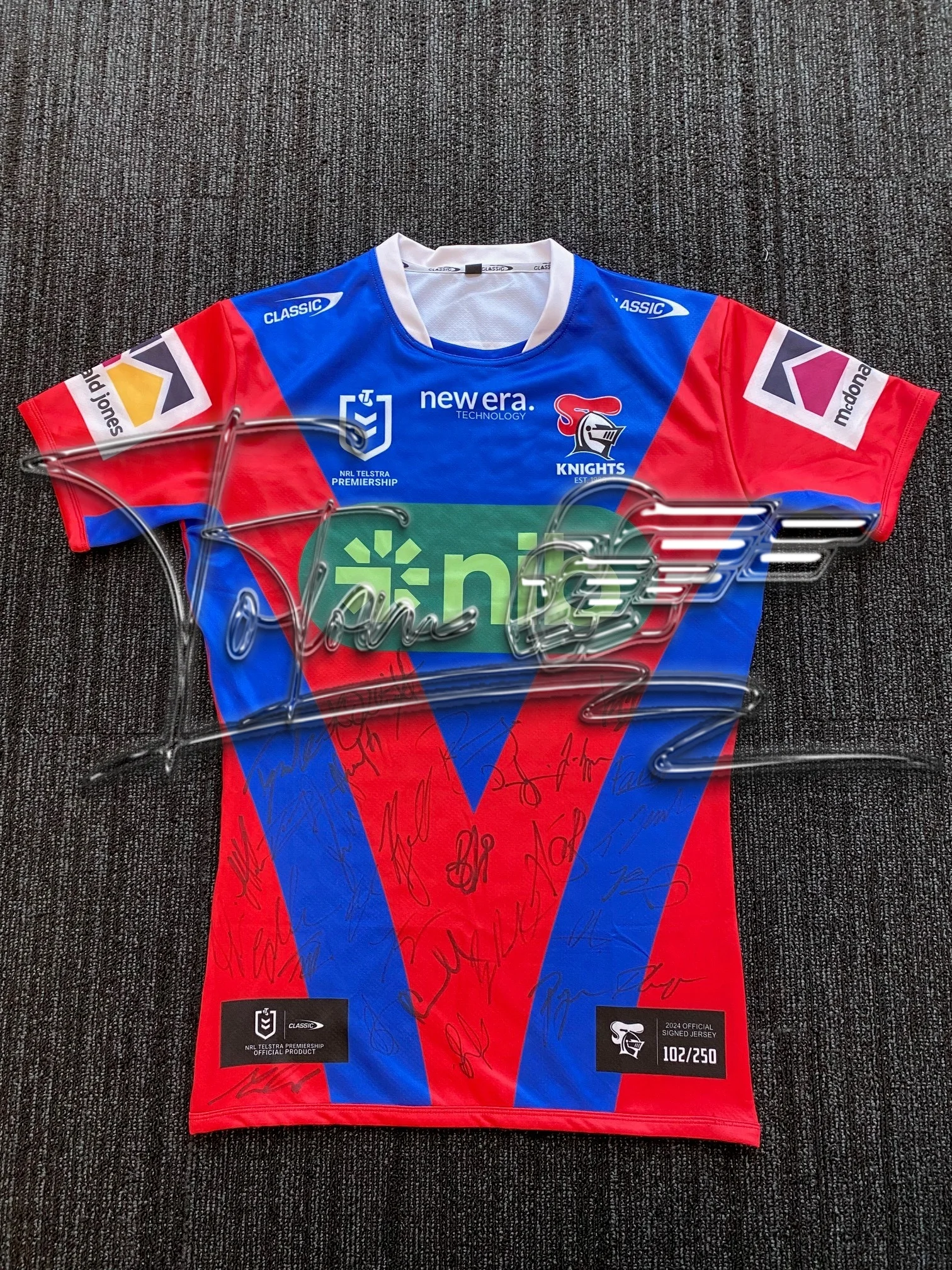 

25-26 Arrival Summer Australian NRL Newcastle Knights Mens Home Jersey Training Uniform For Adult&Kid 3D Tops Tees kids clothes