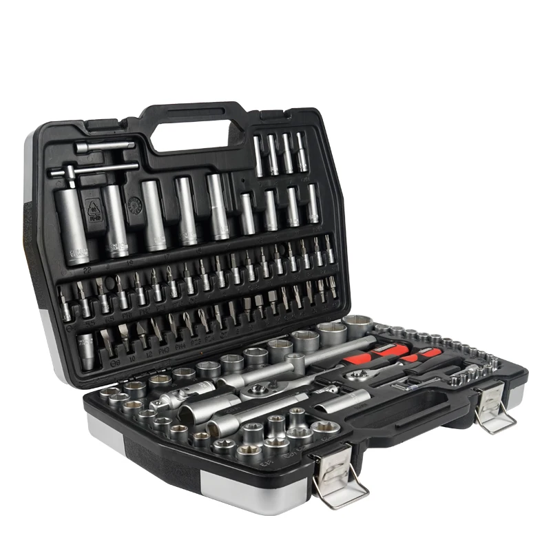 Professional 108pcs  CRV Wrench Set Pliers Screwdriver Work-box Kit Box Hand Tools Set