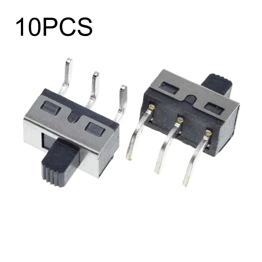 3Pin Toggle Switches SS12D10G5 SS12D06G5 Straight/Bend Feet Handle High 5mm 1P2T 2A High Current 250V Power Switches 10PCS