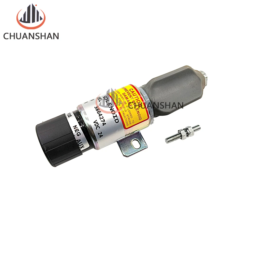 

3864274 Stop Shutoff Solenoid For Cummins Hyundai Flameout Motor Solenoid Valve Flameout Switch 1700-2536 1751ES-24E7U1B1S5